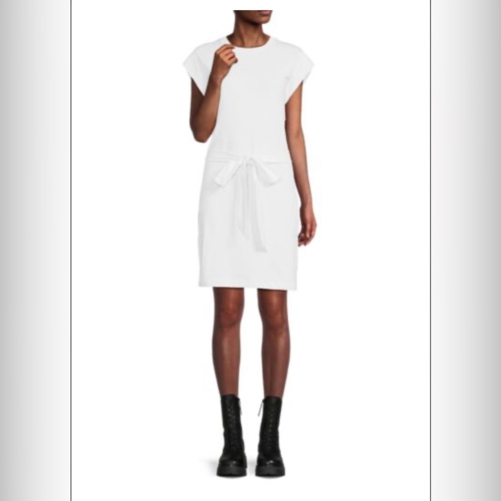 VINCE Belted Crewneck T Shirt Dress Sz‎ S NWT